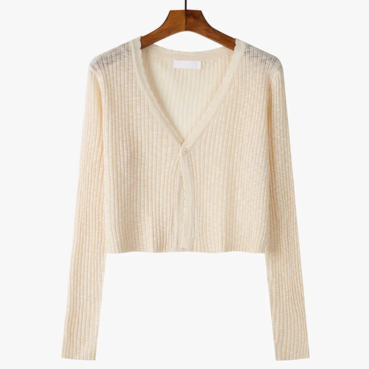 Leichter Damen Strick-Cardigan Sommer Sonnenschutz Jäckchen Blau Kurz - Image 14
